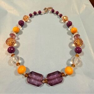 Vintage Colorful Beaded Necklace